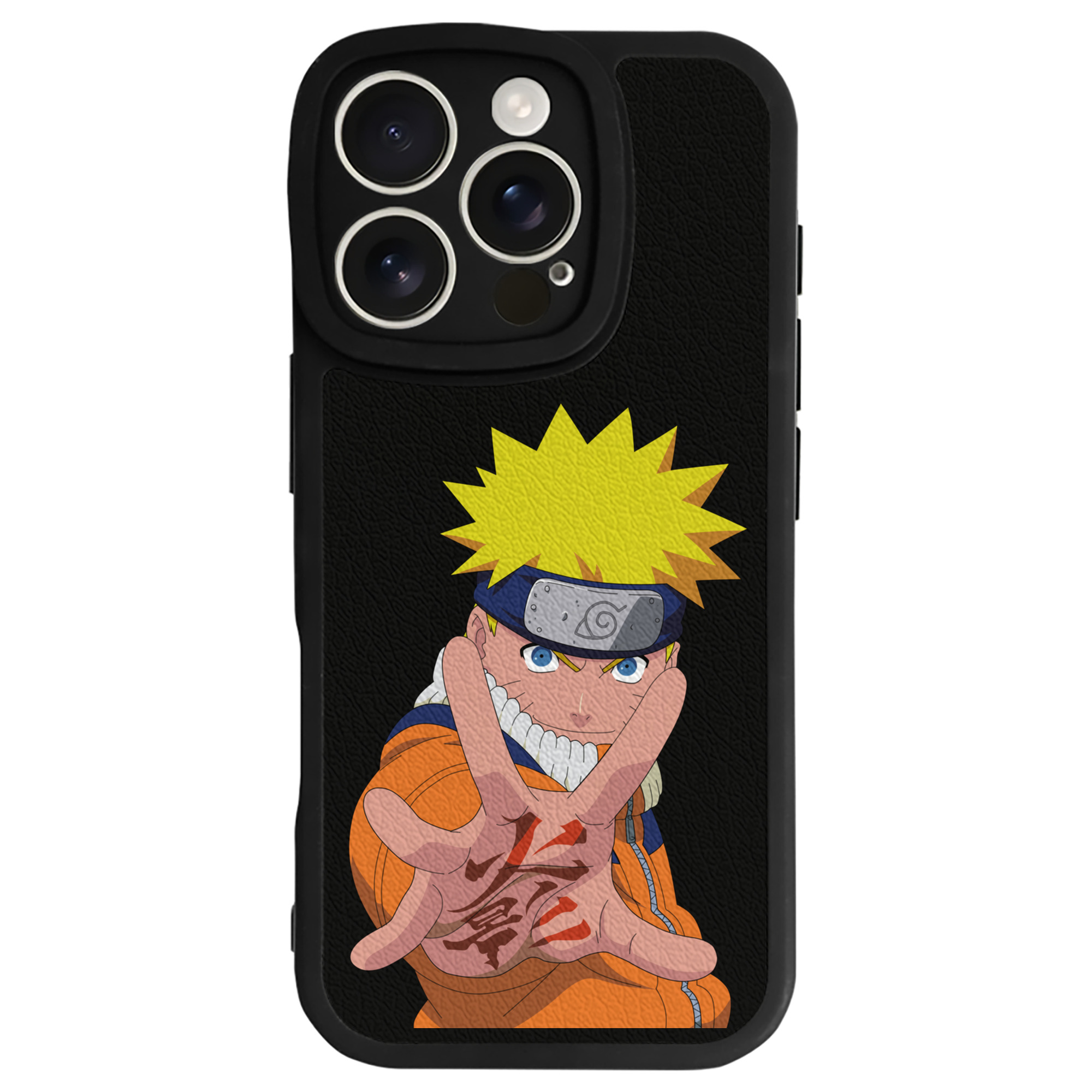 （画像用） NARUTO -ナルト- うずまき ナルト Uzumaki Naruto 【iPhone 16シリーズ対応】シリコンスマホケース（レザー調） 材質：シリコン